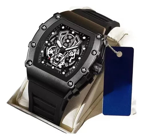 RELOJ ELEGANTE ESTILO RICHAR MILLE NEGRO